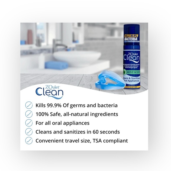 new ZQuiet ㋡ Clean Anti-Bacterial Oral Cleaning Solution ㋡ Mint ㋡ Luxury Travel - Picture 5 of 16